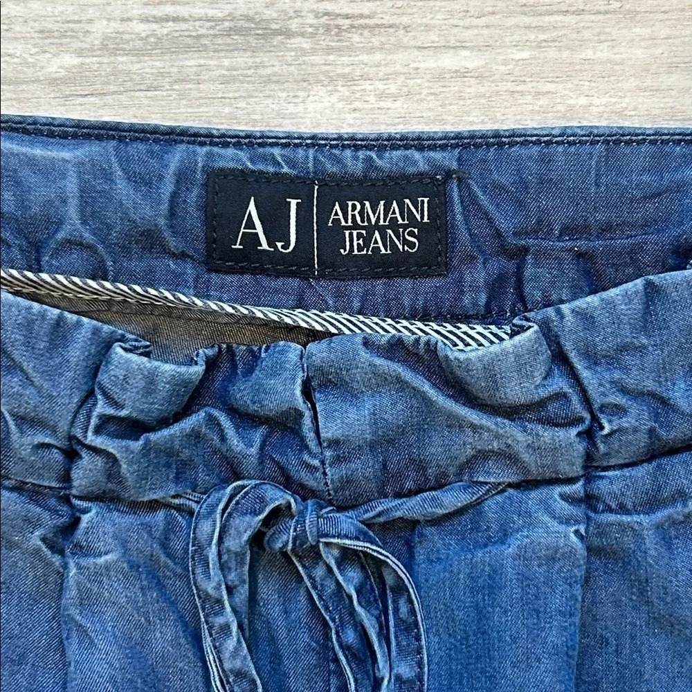 Armani Jeans Indigo series 009 Italy drawstring pants size 27